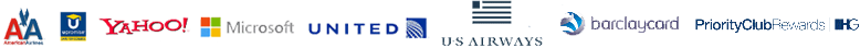 Partial list of clients, American Airlines, Yahoo, Microsoft, United, US Airways
